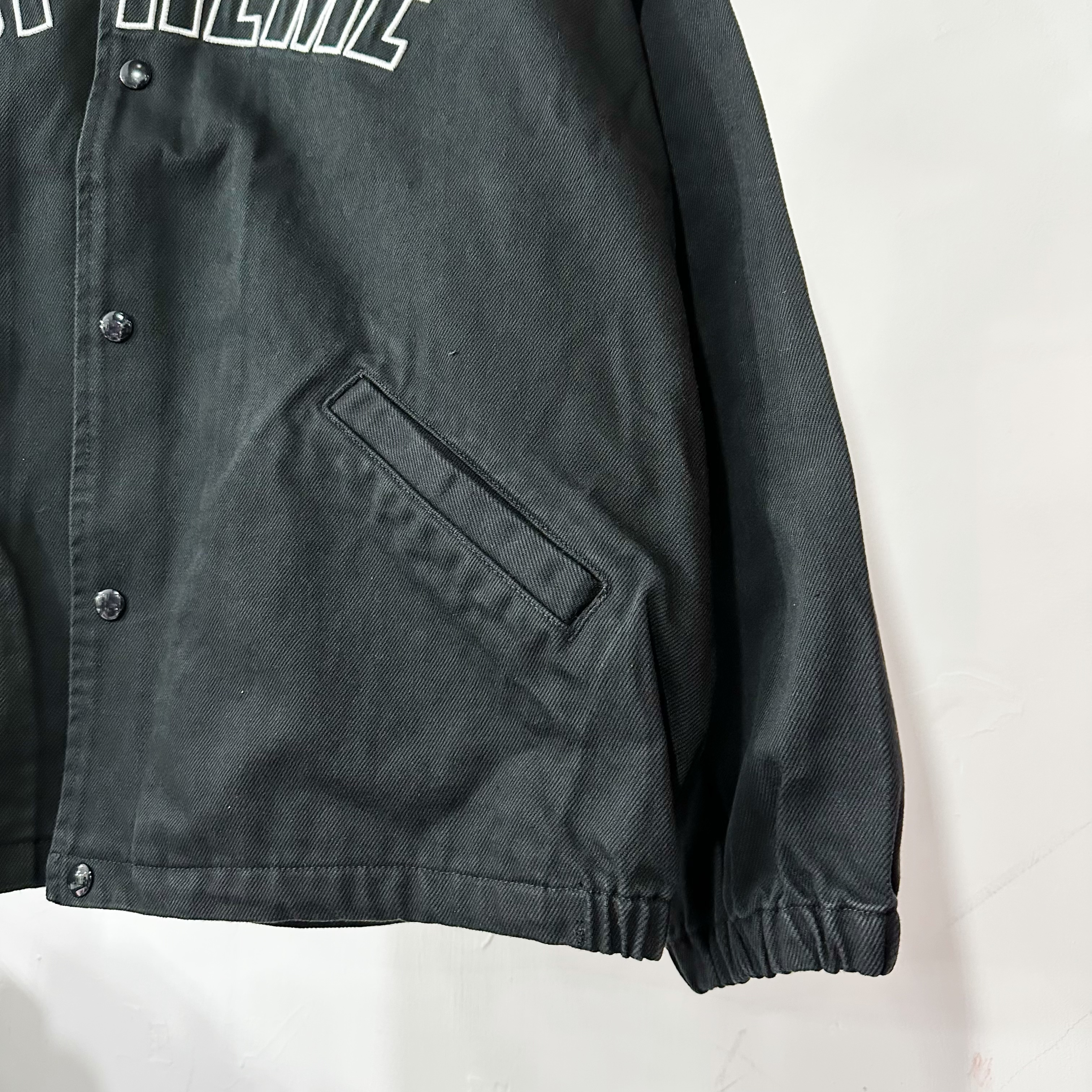 Supreme Arc Denim Coaches Jacket 黒 XXL Supreme Arc Denim Coaches Jacket Black Men's - SS24 - US