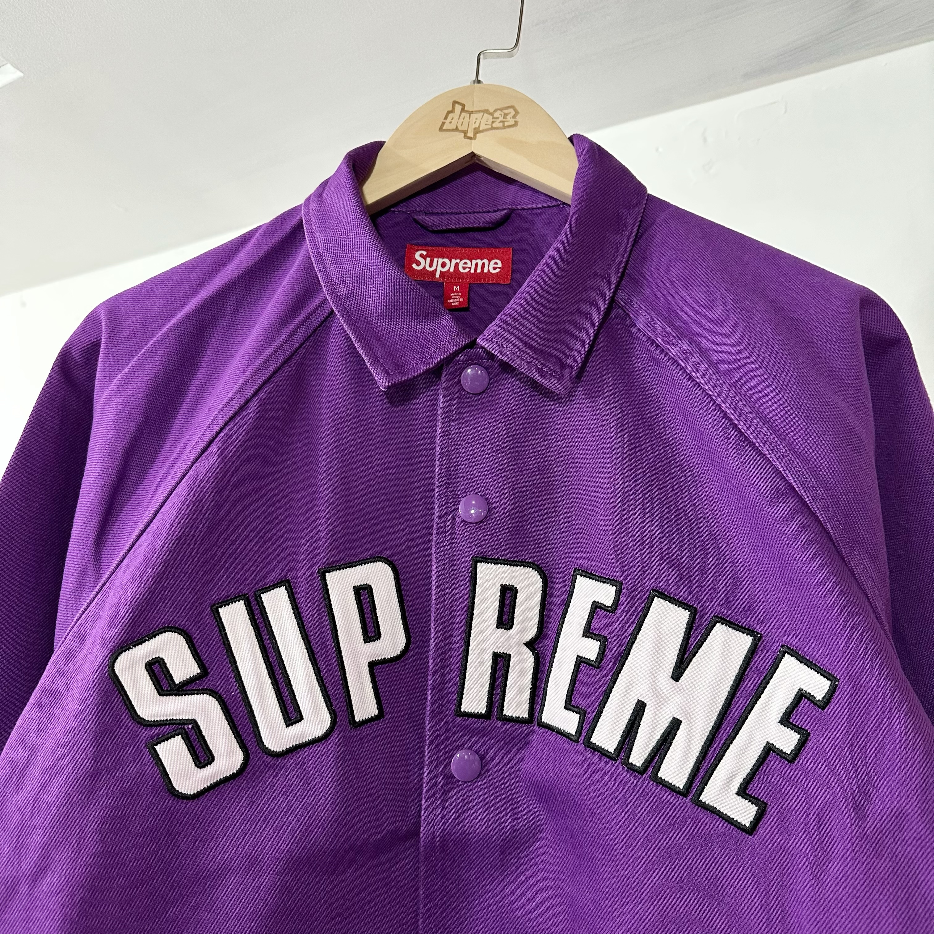 Supreme Arc Denim Coaches Jacket Purple