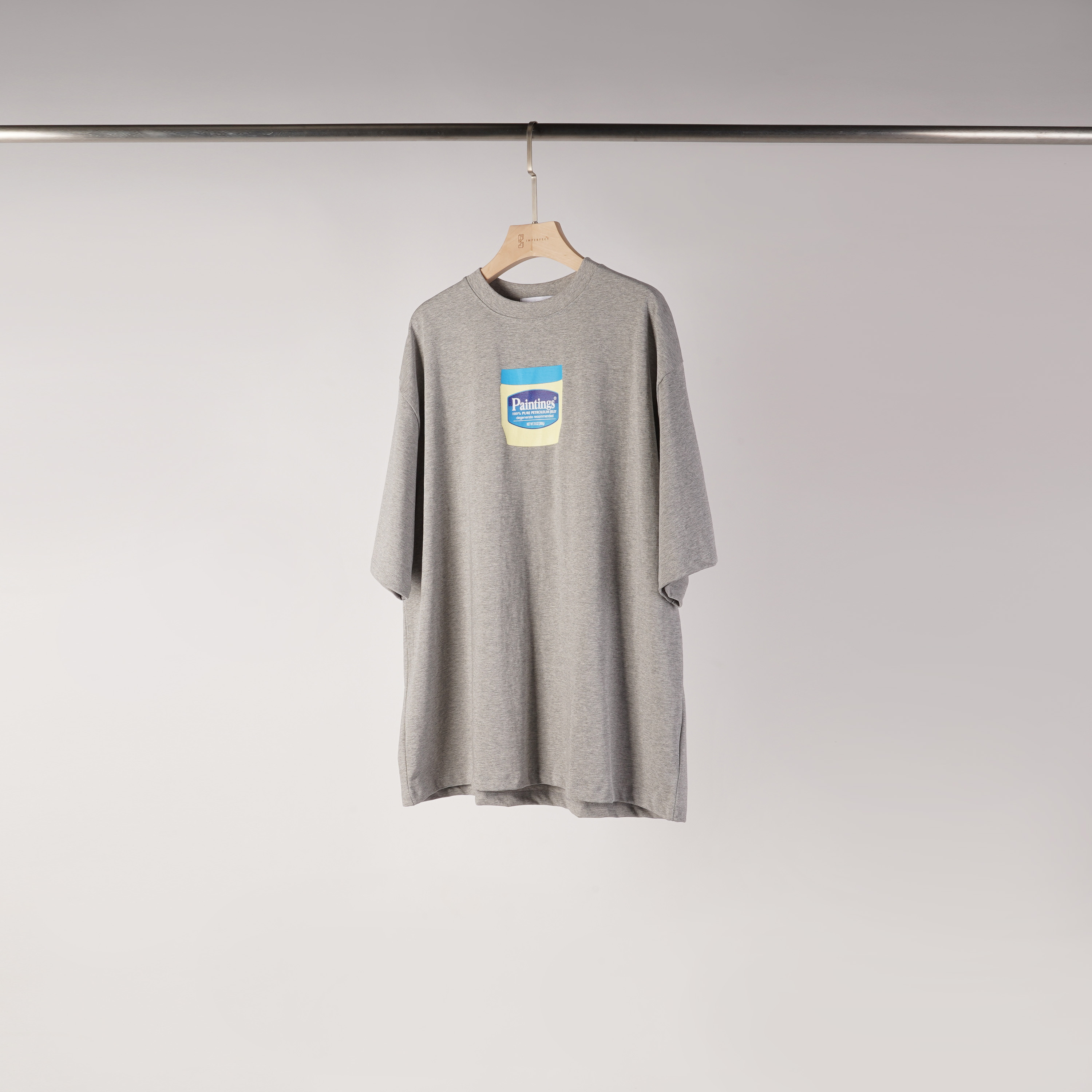 凡士林厚磅短T | 有點灰