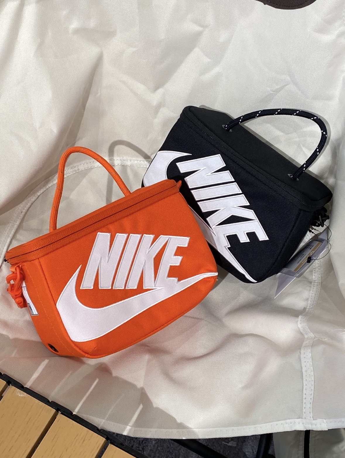 Nike鞋盒包 側背包 肩背包 單肩包 黑色 橘色/預購