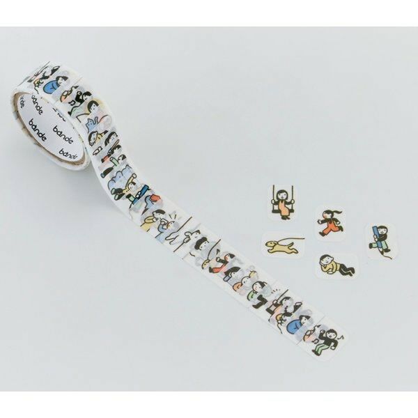 住在手帳裡的人 捲狀貼紙 和紙貼紙 ｜日本Bande