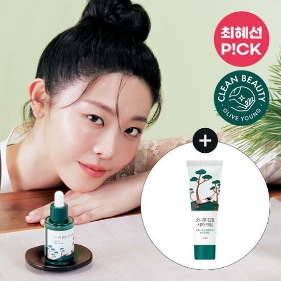 Round Lab Pine Tree Soothing CICA Ampoule 30ml [Olive Young Planning Set]
