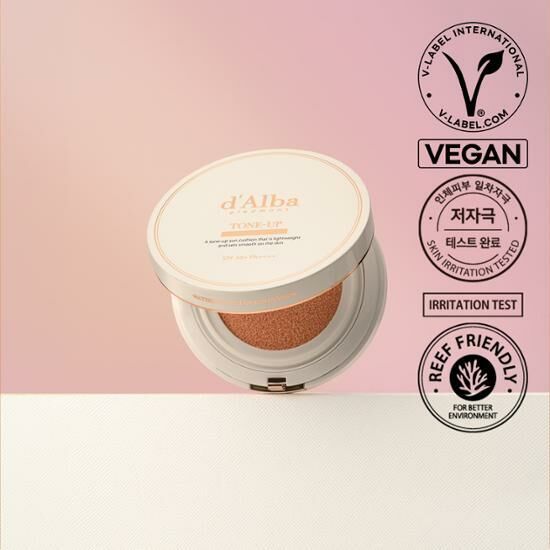 d'Alba Waterfull Tone Up Color Correcting Sun Cushion 15g