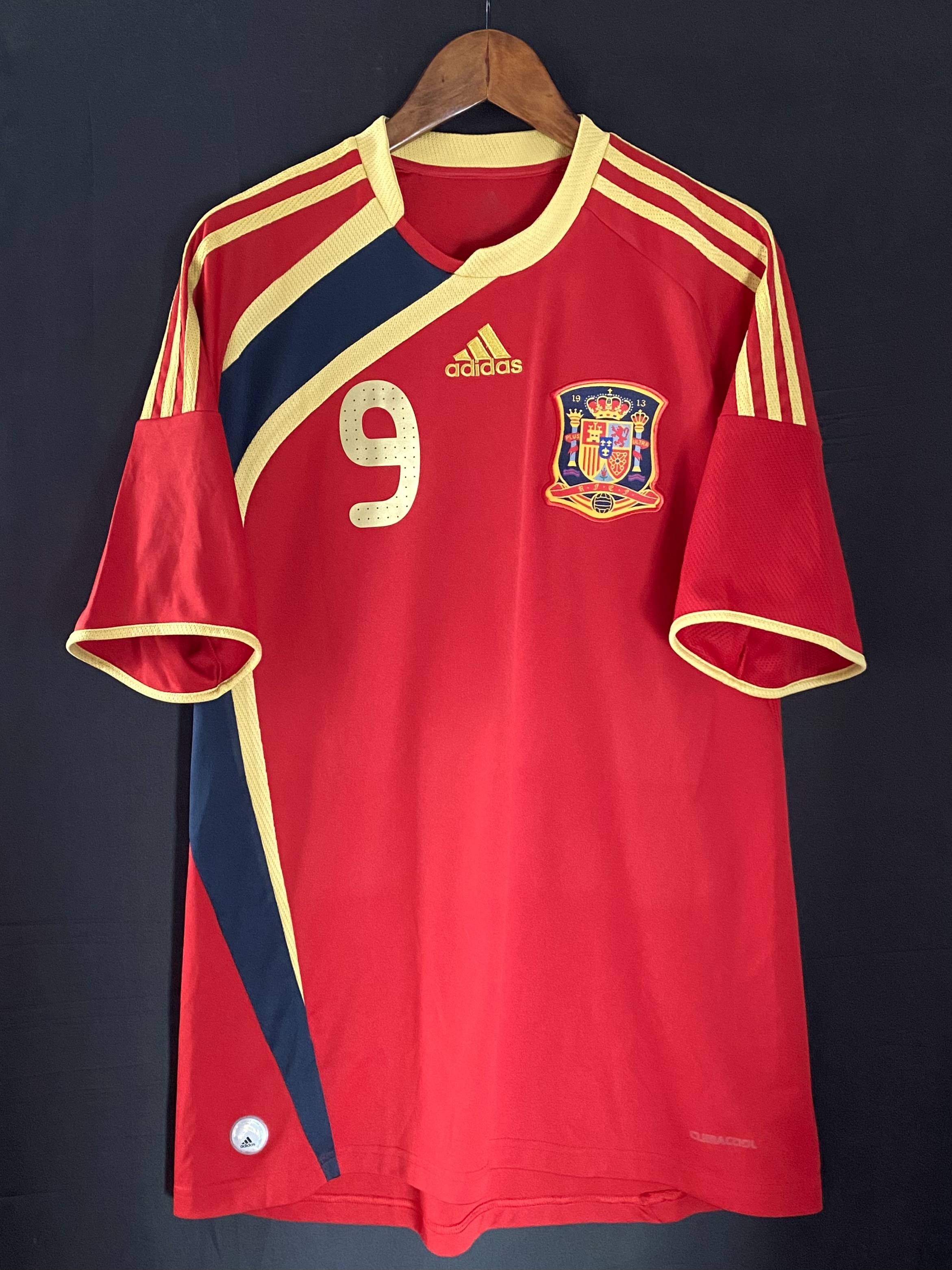 西班牙 2009 洲際國家盃 Adidas 主場球衣 #9 TORRES