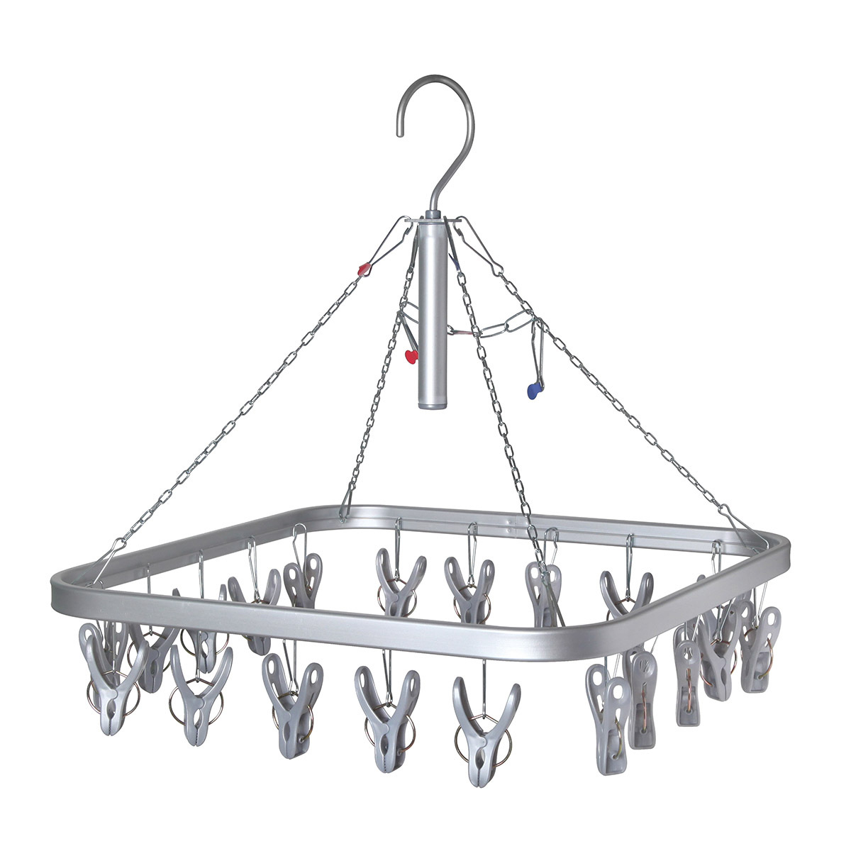 日本AISEN 20夾 鋁質長方型曬衣夾 -LK601