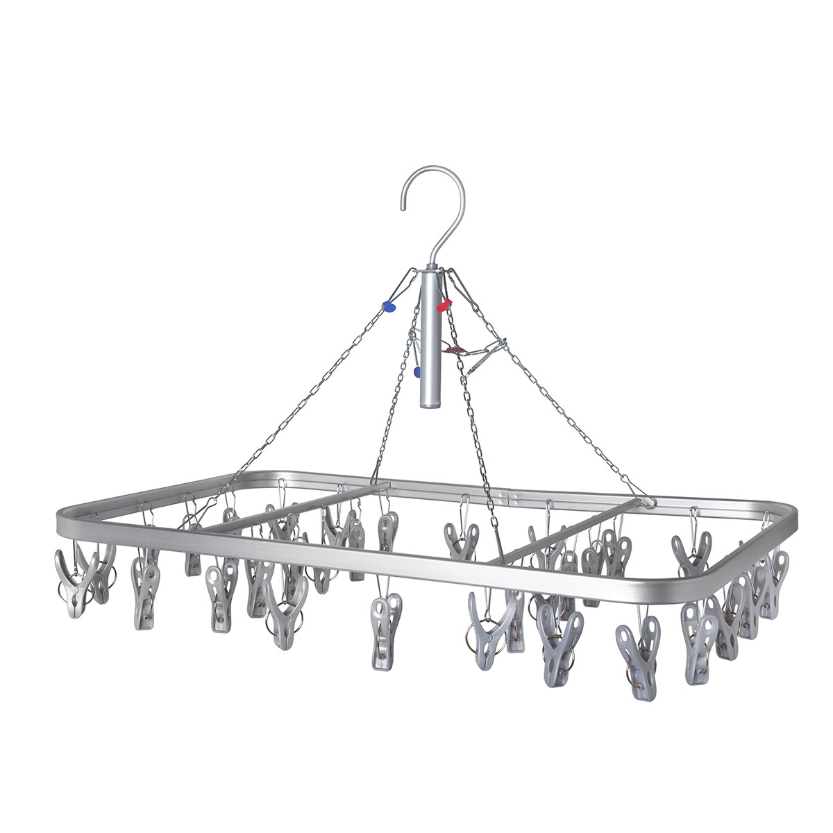 日本AISEN 32夾 鋁質長方型曬衣夾 -LK602