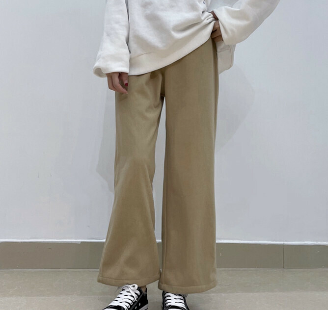 Hot Selling Thickened Casual Pants [Khaki] [Size]