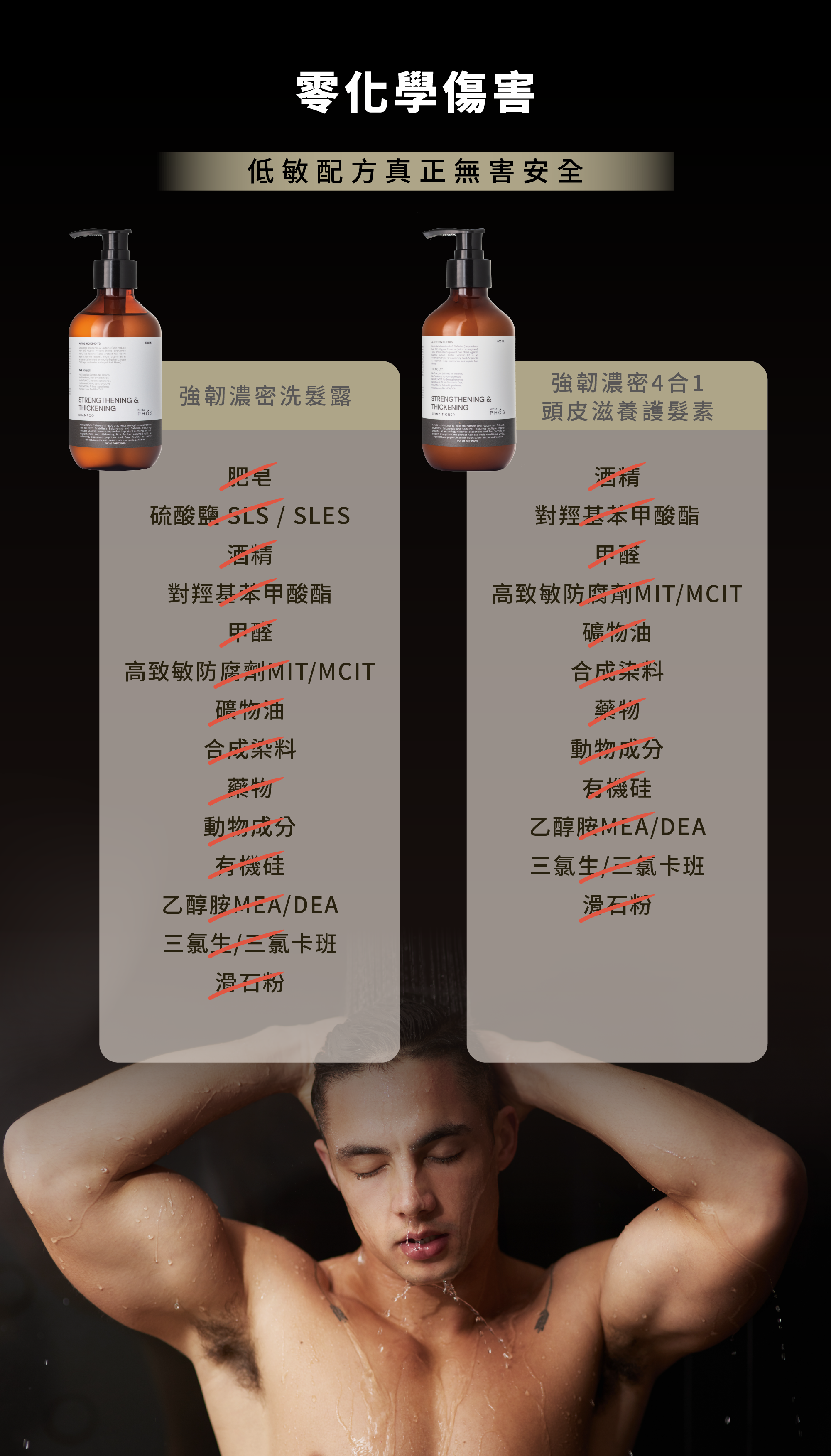 無添加低敏配方，無合成著色料、無石蠟、無矽靈、無酒精、無礦物油、無Paraben防腐劑，男女、孕婦、哺乳媽媽和2歲以上兒童都適用