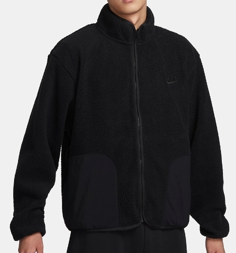#現貨 NIKE CLUB+ SHERPA WNTR JKT 羊羔毛 立領外套 FB8387-010