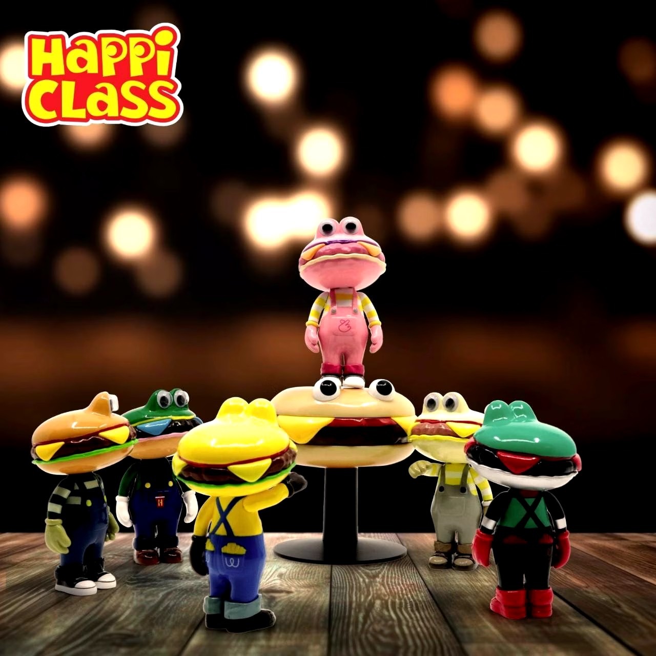 HAPPI CLASS 漢堡君 100% 系列盲盒 二代 (16+1個隱藏款）