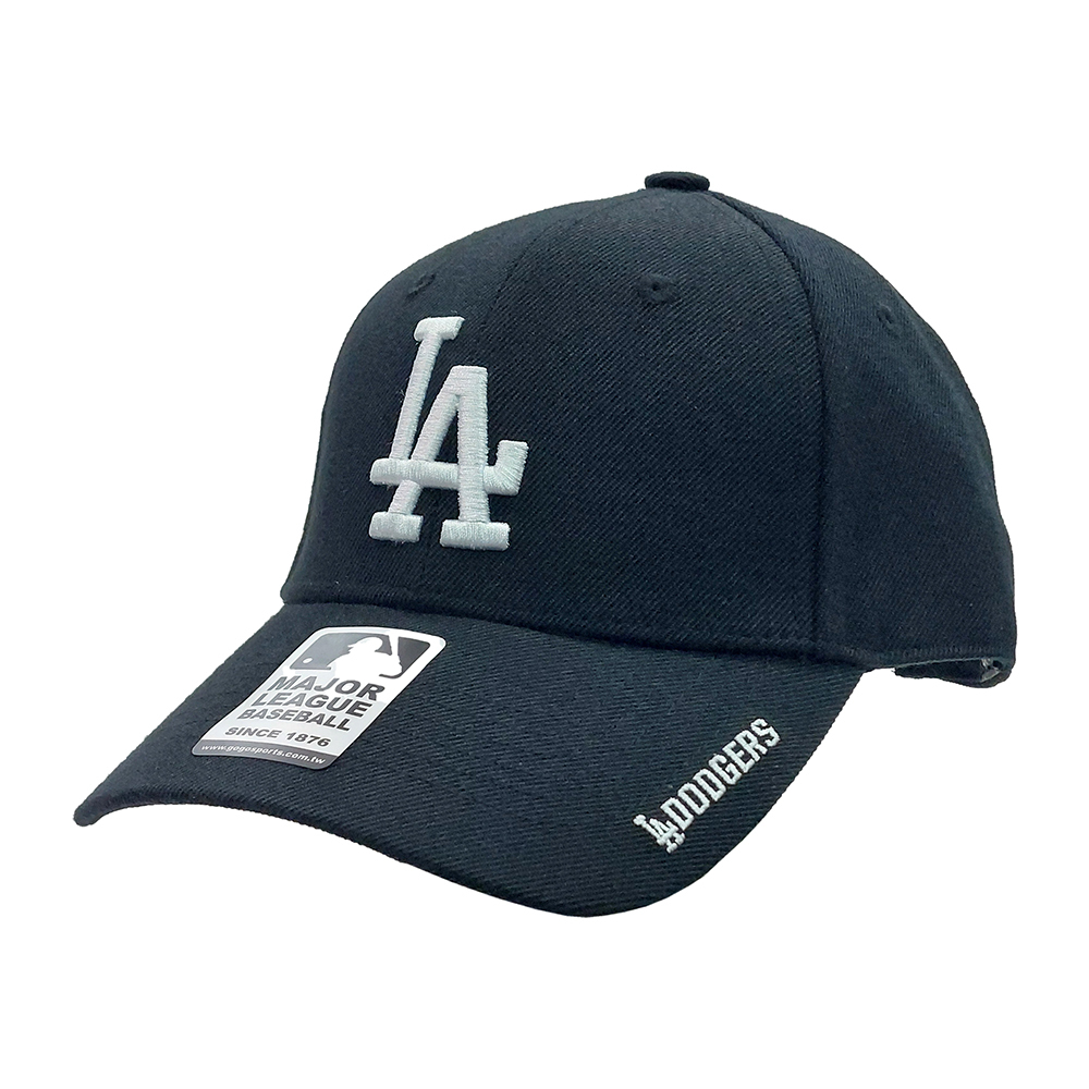 MLB-黑色可調式復古棒球帽-道奇隊(5562002)