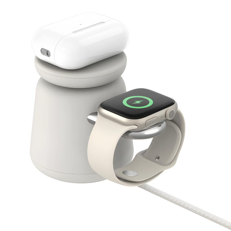 BelkinBoost Charge Pro MagSafe SAND15W 2合1無線快速充電底座