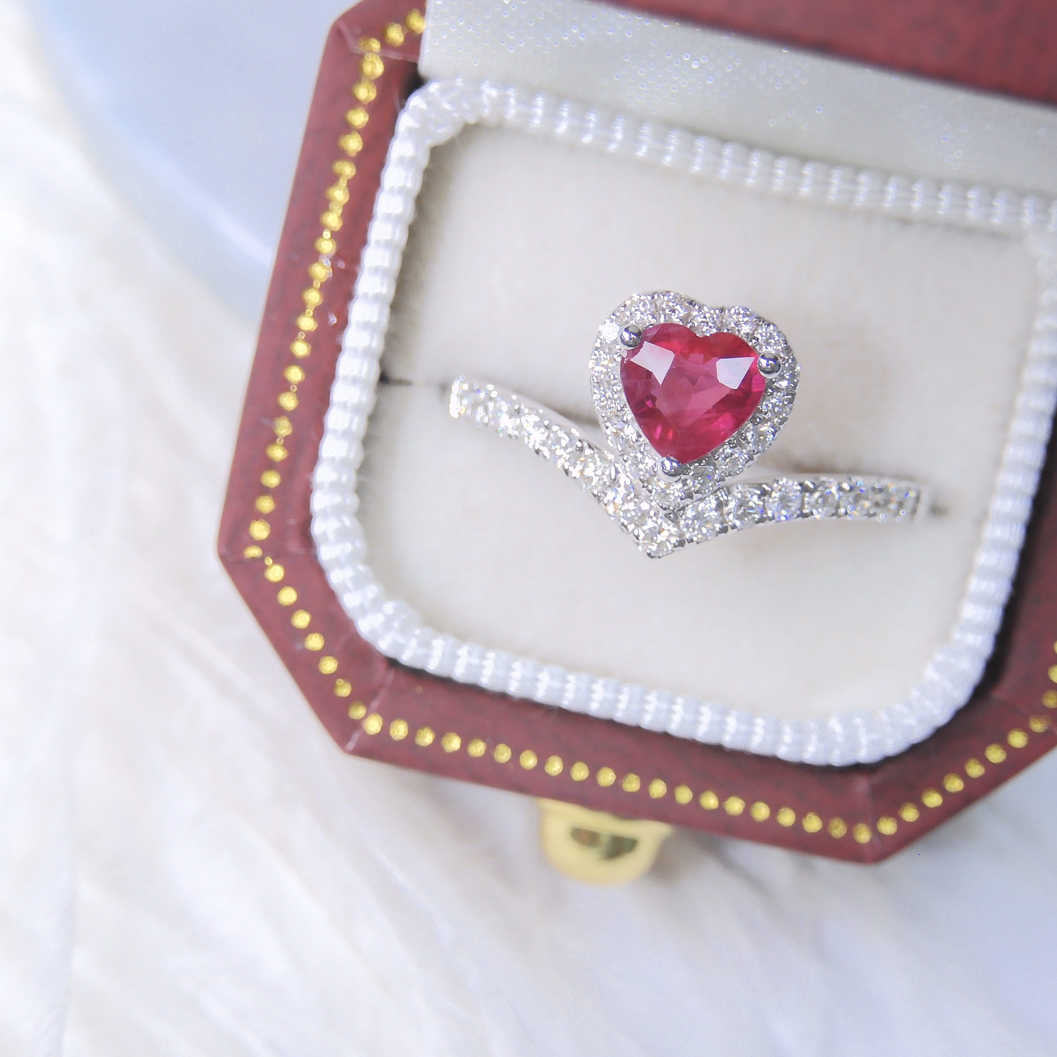 18K金  0.48ct 紅寶石戒指 (配證書)