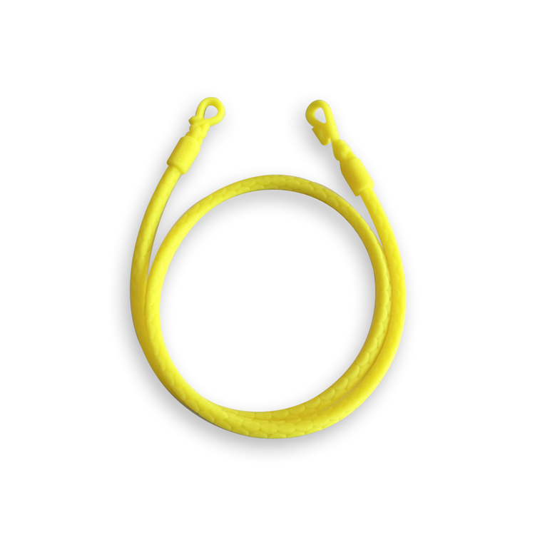 Candies 矽膠皮繩21''(黃)