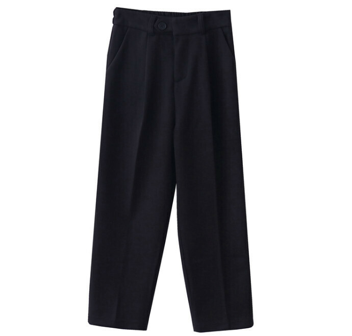 Hot selling woolen cropped pants [Versatile Black] [M-L] (please contact customer service to confirm the delivery size after placing the order)