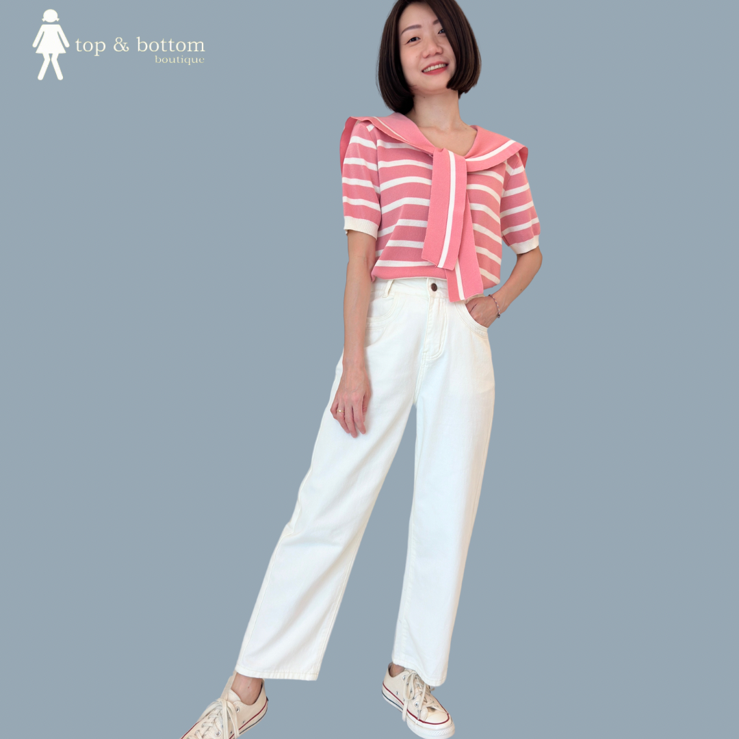 HIGH WAISTED DENIM HAREM JEANS