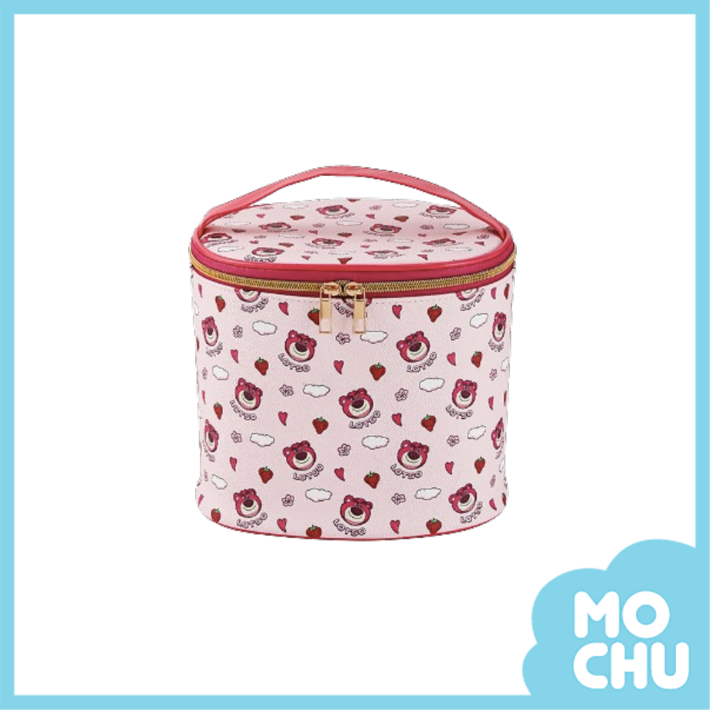 迪士尼草莓熊防水圓筒化妝包