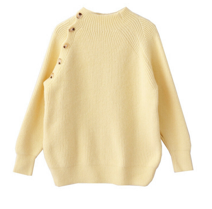 Hot Selling Knitted Sweater Pullover [Goose Yellow] [One Size Fits All]