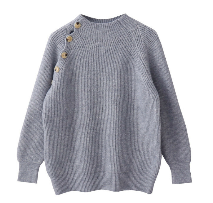 Hot Selling Knitted Sweater Pullover [Gray] [One Size Fits All]