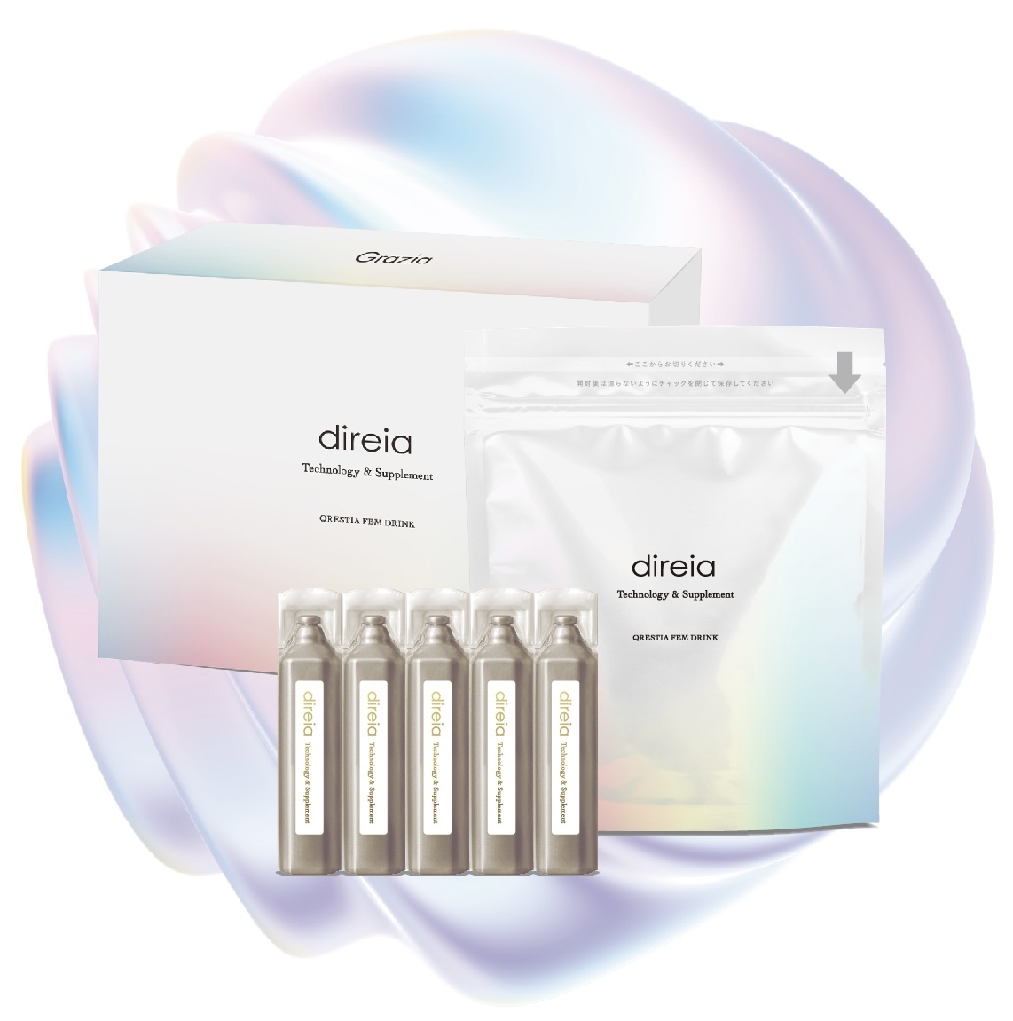 0502NMND1-direia QRESTIA FEM DRINK 静心舒缓助眠抗衰口服液 20ml x15條(D1)