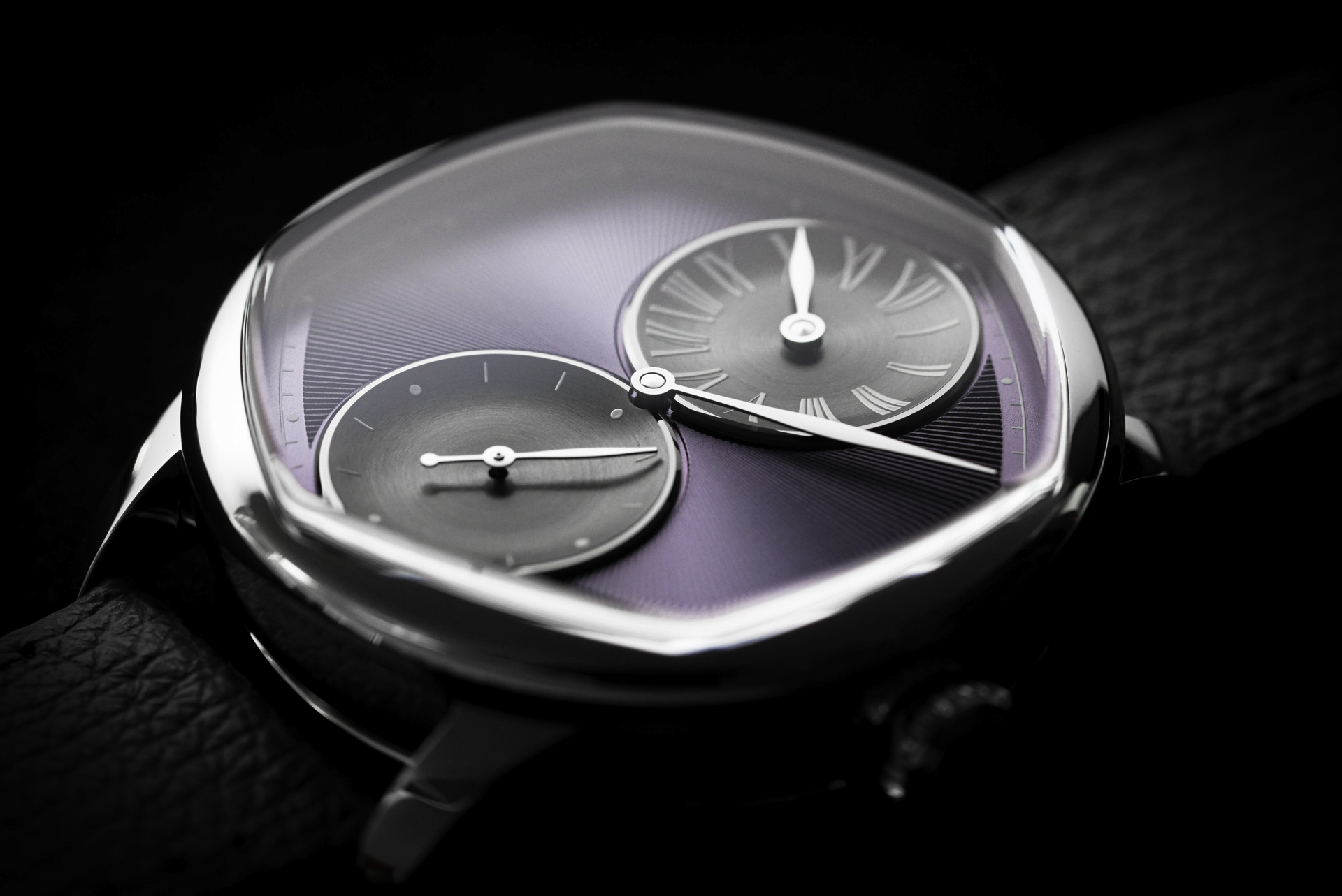 聯名款 Collaboration｜Le Régulateur LOUIS ERARD x Cédric Johner三針一線腕錶-淡紫色面盤款