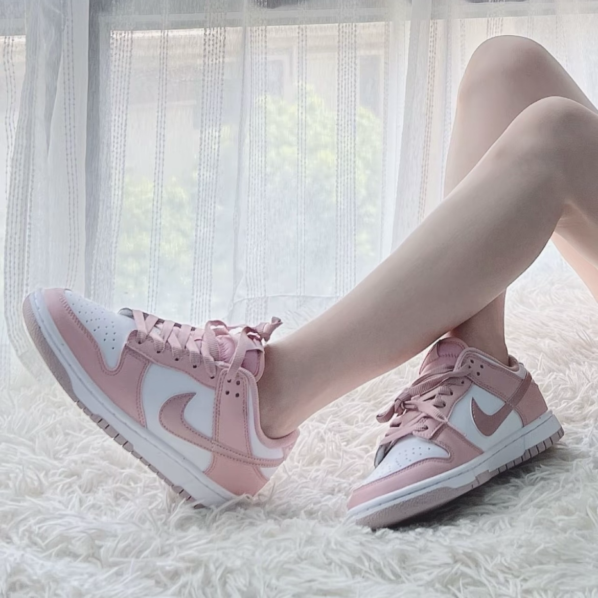 Nike Dunk Low Pink Velvet 櫻花絲絨粉 香檳粉 亮面 緞面