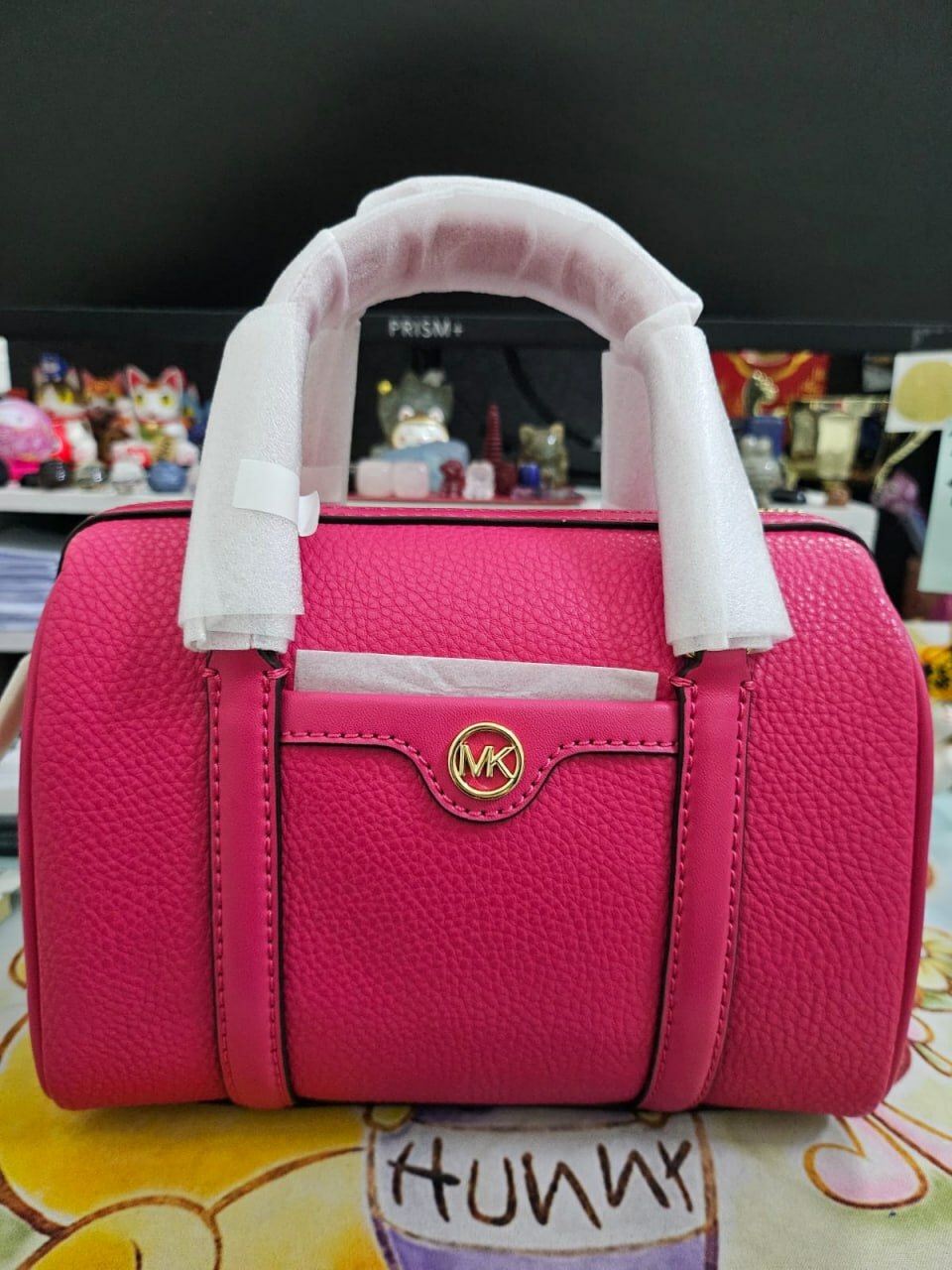 [S] MICHAEL KORS 35S4GTFC1Y TRAVEL SM DUFFLE XBODY,ELECTRIC PINK, 196237626356 (SMK926)
