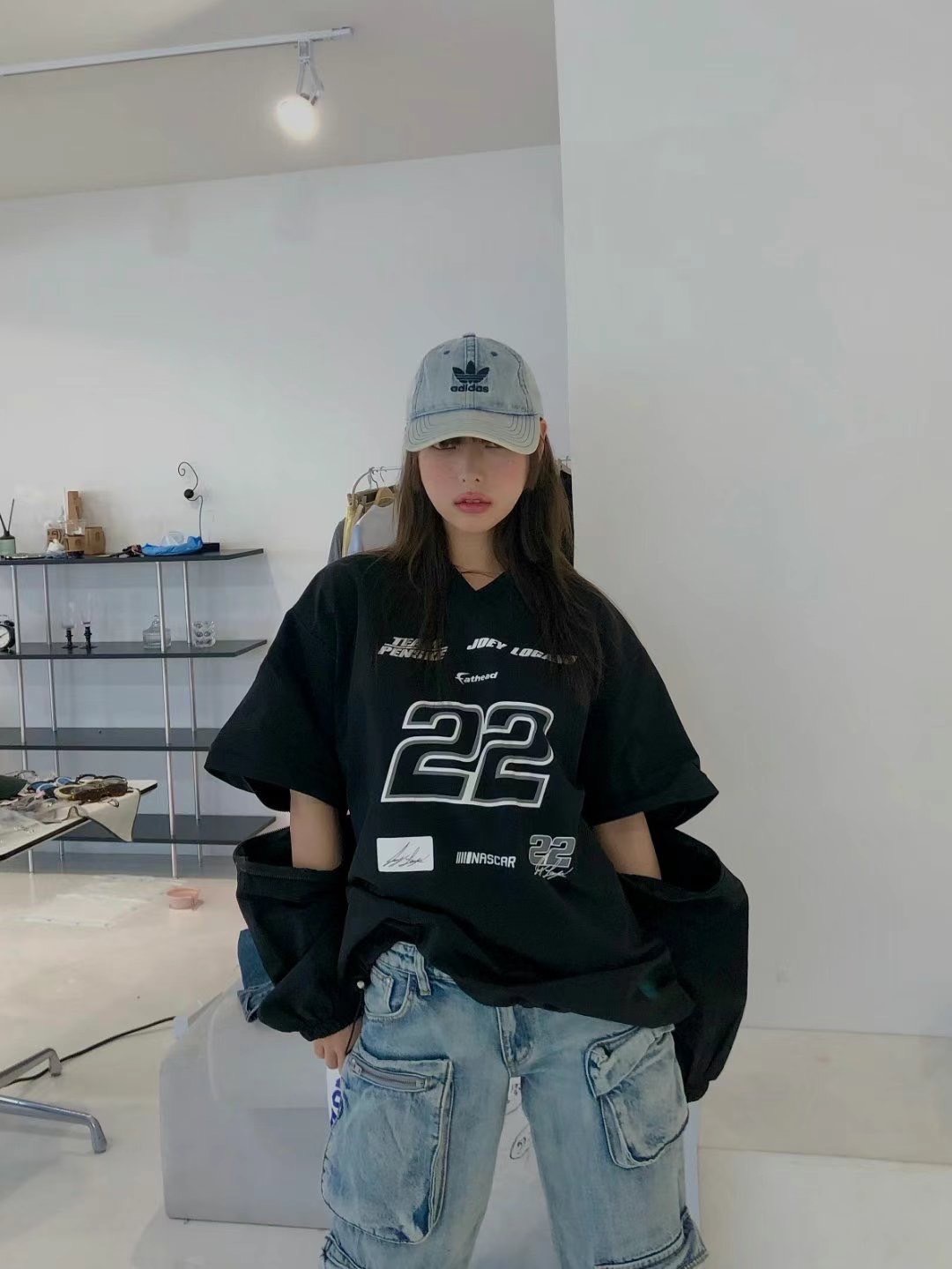 🇰🇷 賽車風 個性 可拆袖 兩穿式 長袖