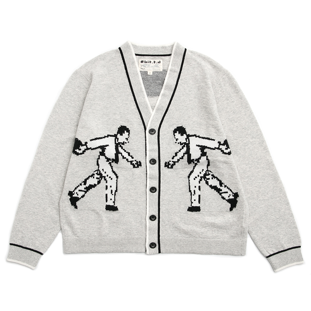 Bowling Spirits Cardigan Gray
