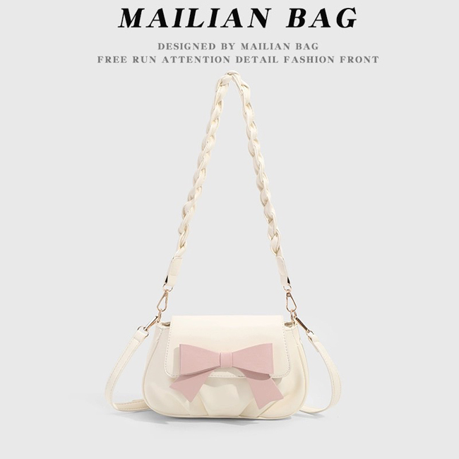 月光少女心蝴蝶結小鍊包-一色現貨