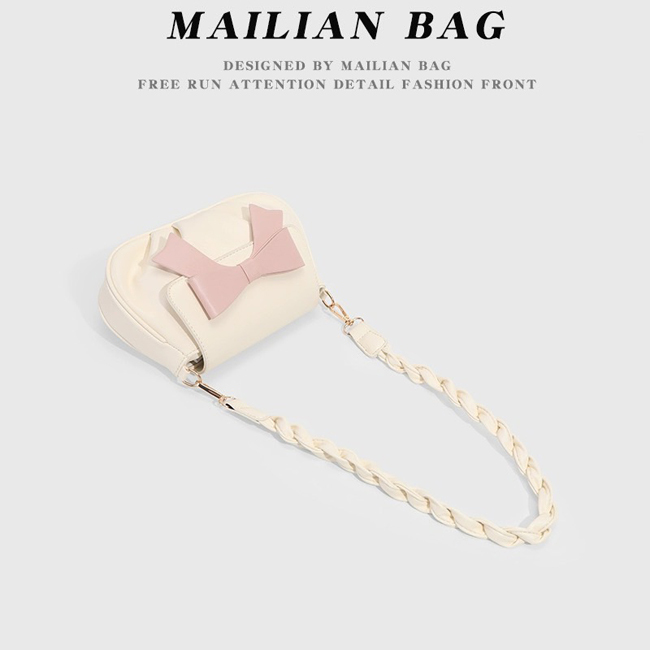 月光少女心蝴蝶結小鍊包-一色現貨