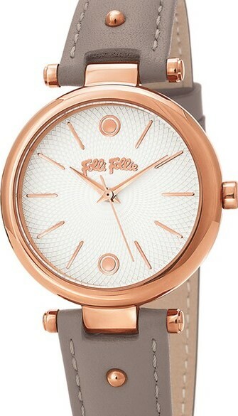 萬年鐘錶 - FOLLI FOLLIE  造型皮革款典雅女錶 WF18R001SPS-GA 錶徑32MM