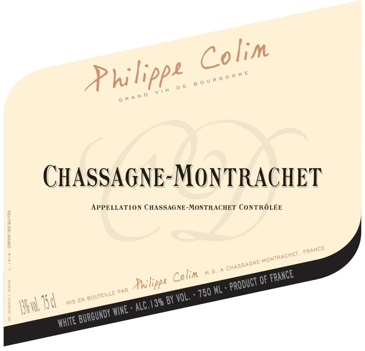Philippe Colin Chassagne Montrachet 2022
