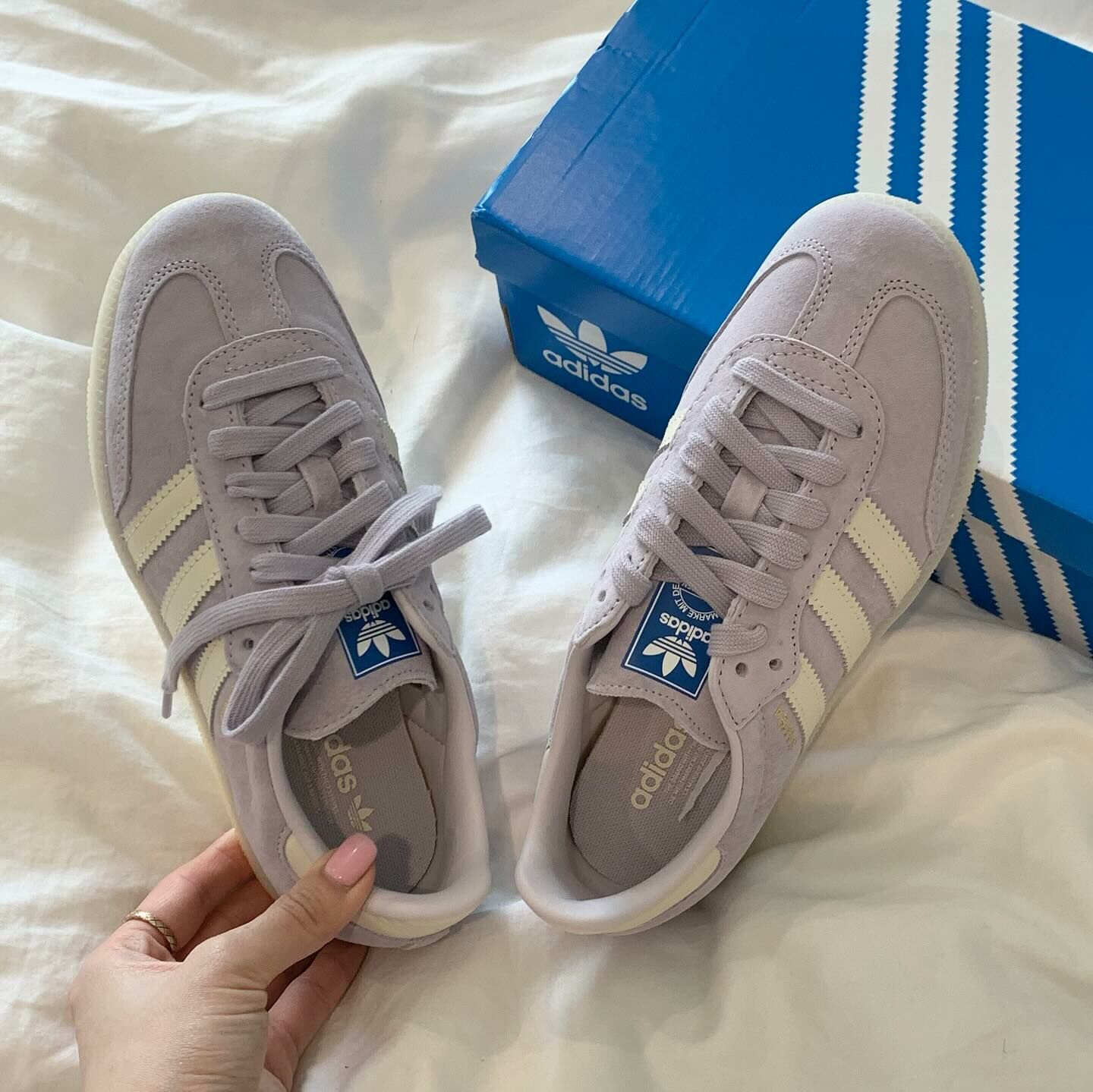 Adidas Originals Samba 薰衣草紫 淡紫 透明底 森巴 復古鞋 IG6176