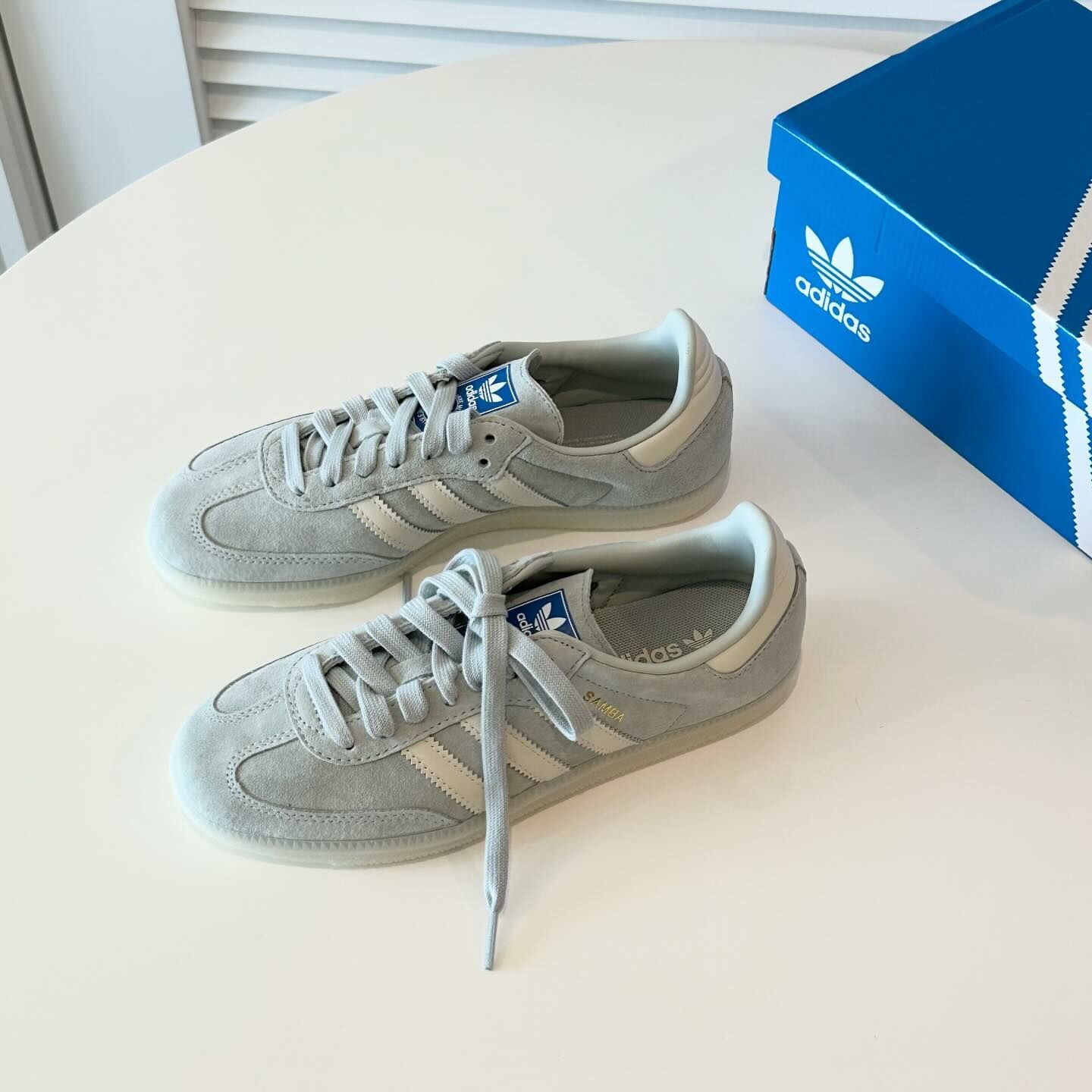 Adidas Originals Samba 液態銀灰 低飽和灰 透明底 森巴 復古鞋 IG6177