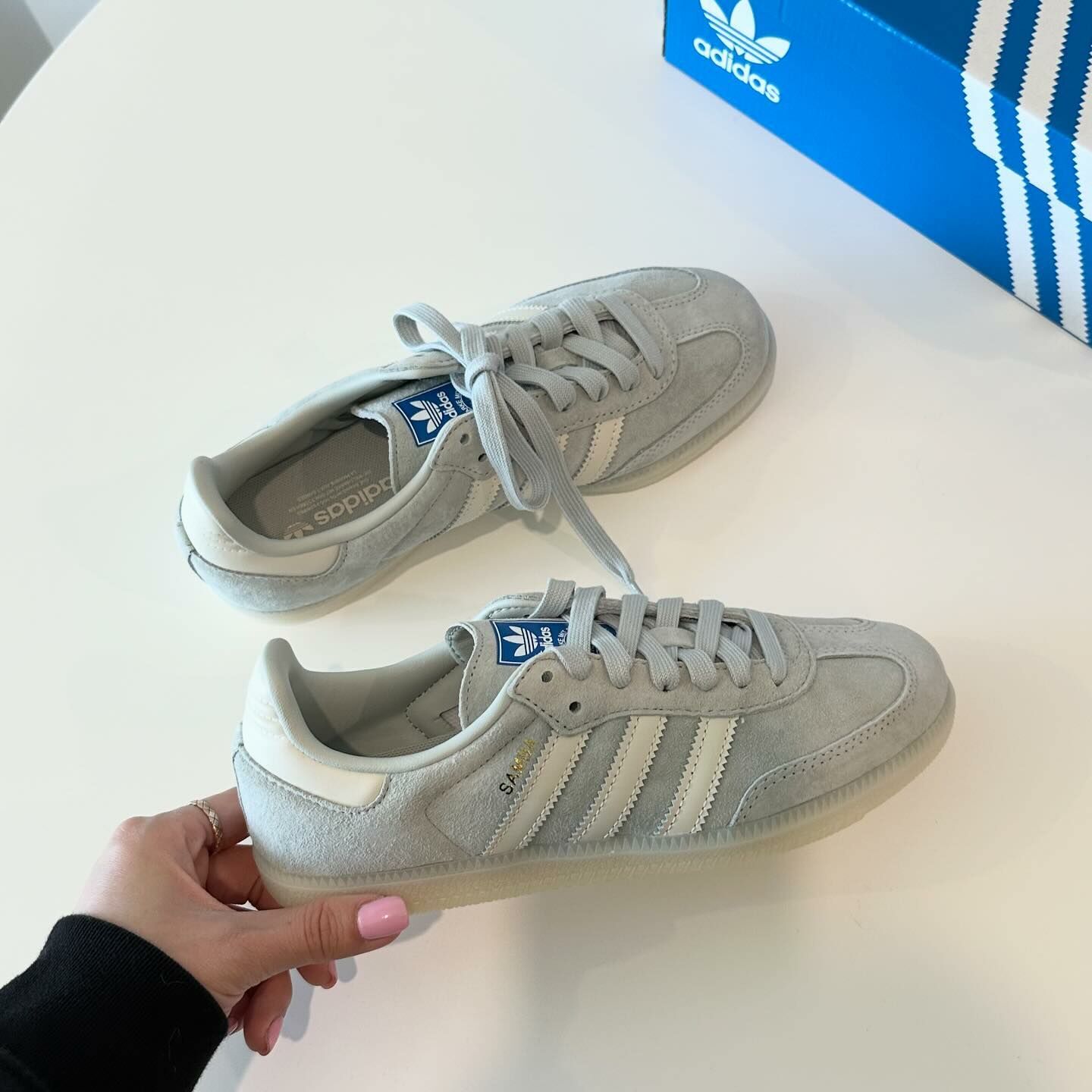 Adidas Originals Samba 液態銀灰 低飽和灰 透明底 森巴 復古鞋 IG6177