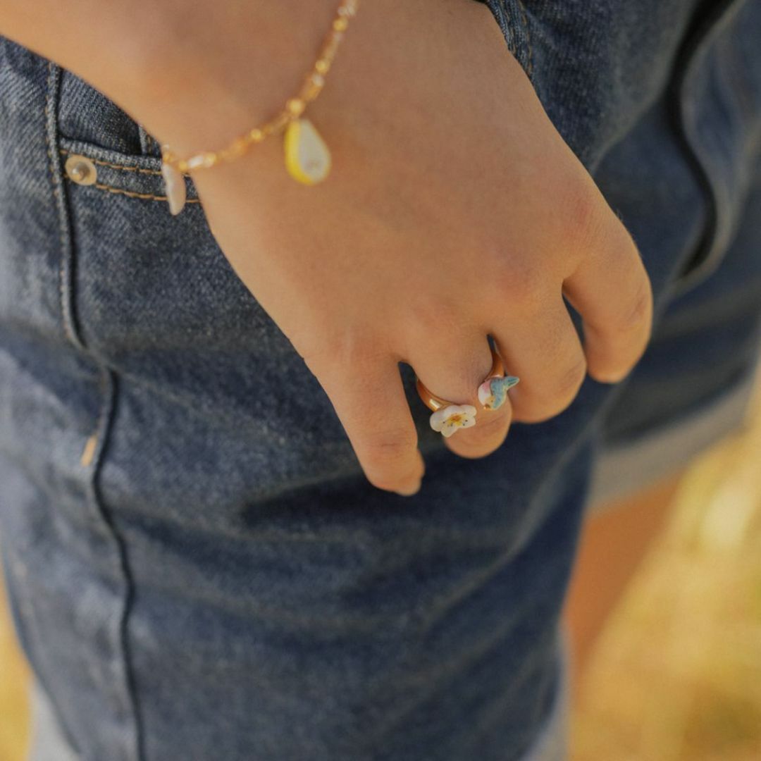 NACH 鳥語花香瓷戒指