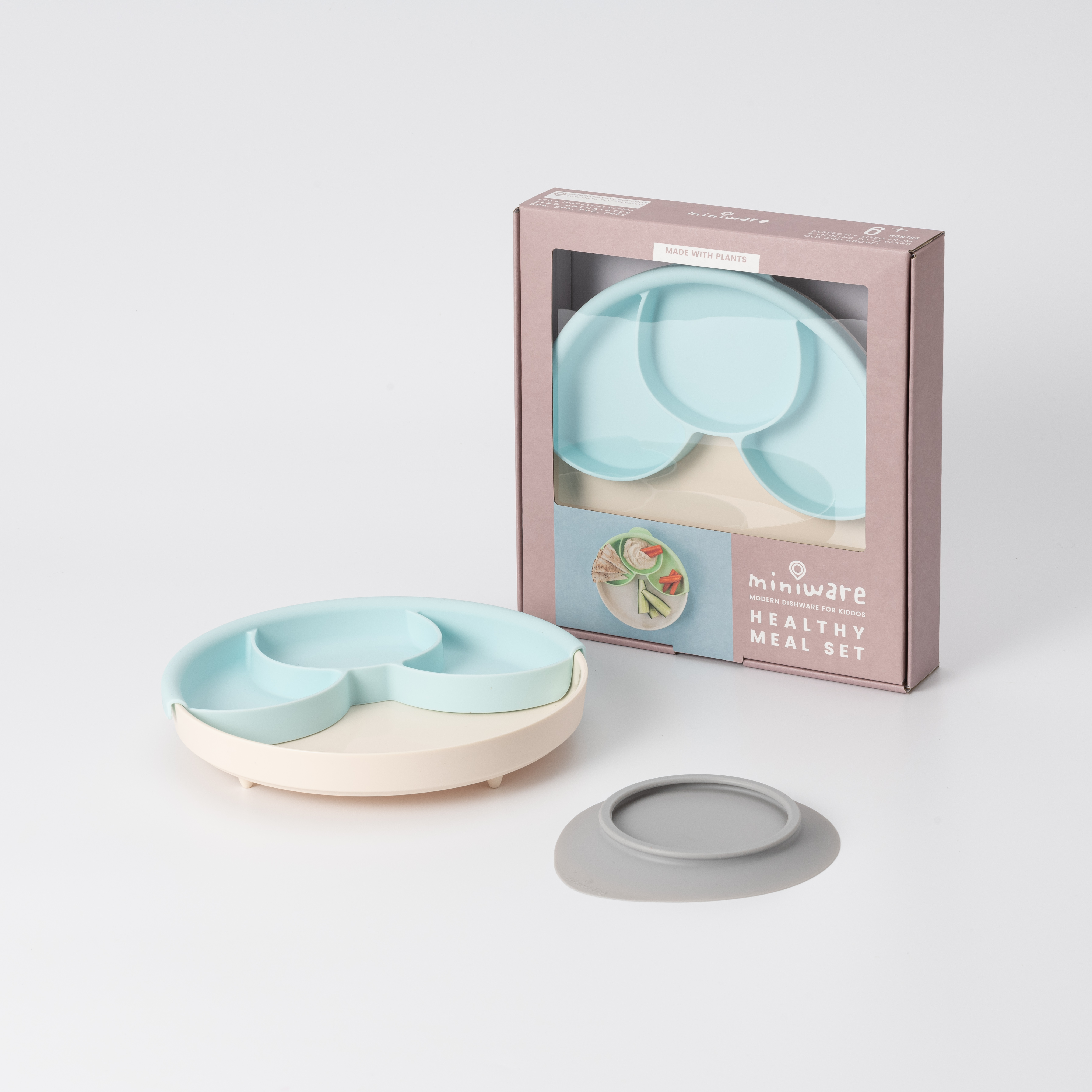 天然聚乳酸聰明分隔餐盤組 Healthy Meal Set