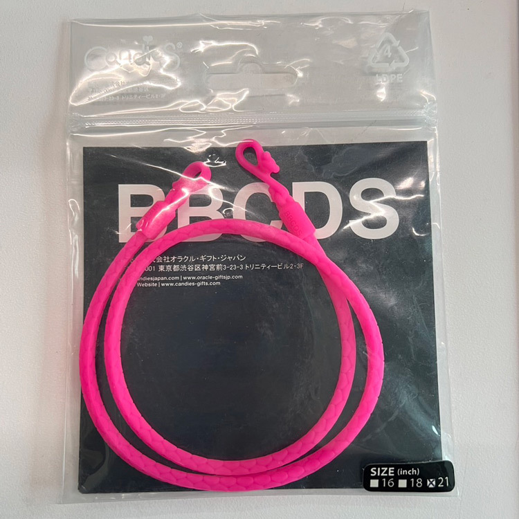 Candies 矽膠皮繩21''(桃紅)