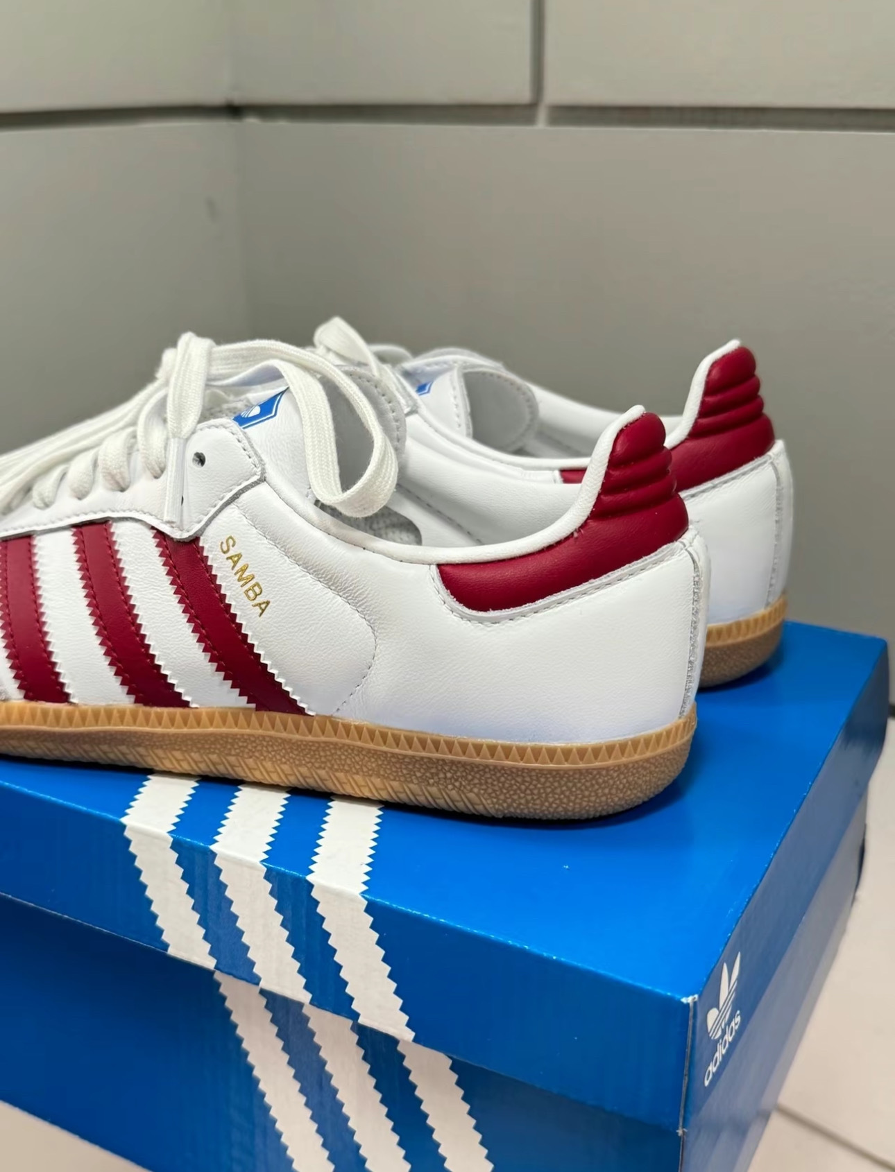 Adidas originals SAMBA OG (白紅）