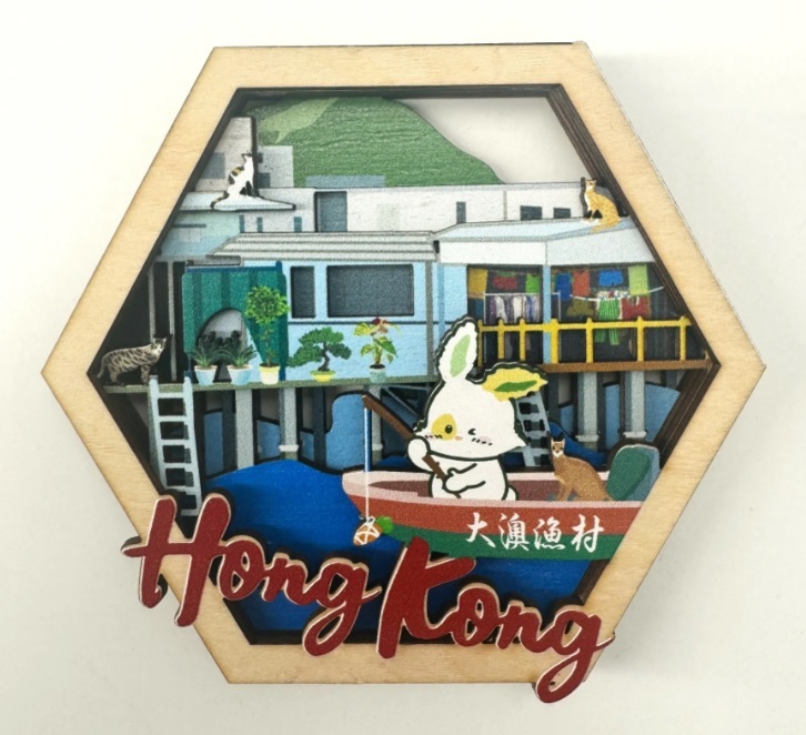 TEAM GREEN robbi the bunny x hong kong landmark magnet  -  tai o