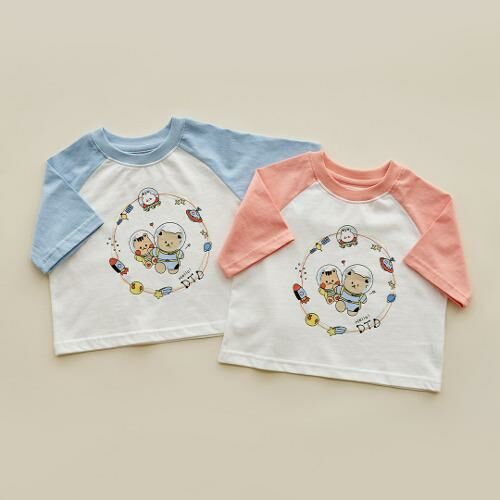 (僅開放1天⚡) 24S/S🌞Space宇宙探險系列🚀-落肩7分袖休閒上衣