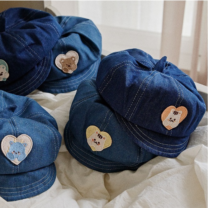 24S/S🌞DOTFRIENDS愛心抱抱系列-牛仔報童帽