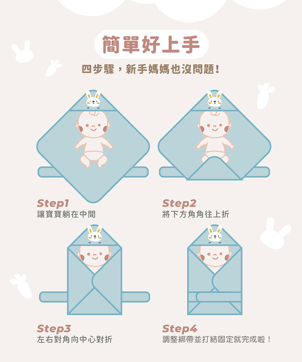 連帽包巾使用方法說明
