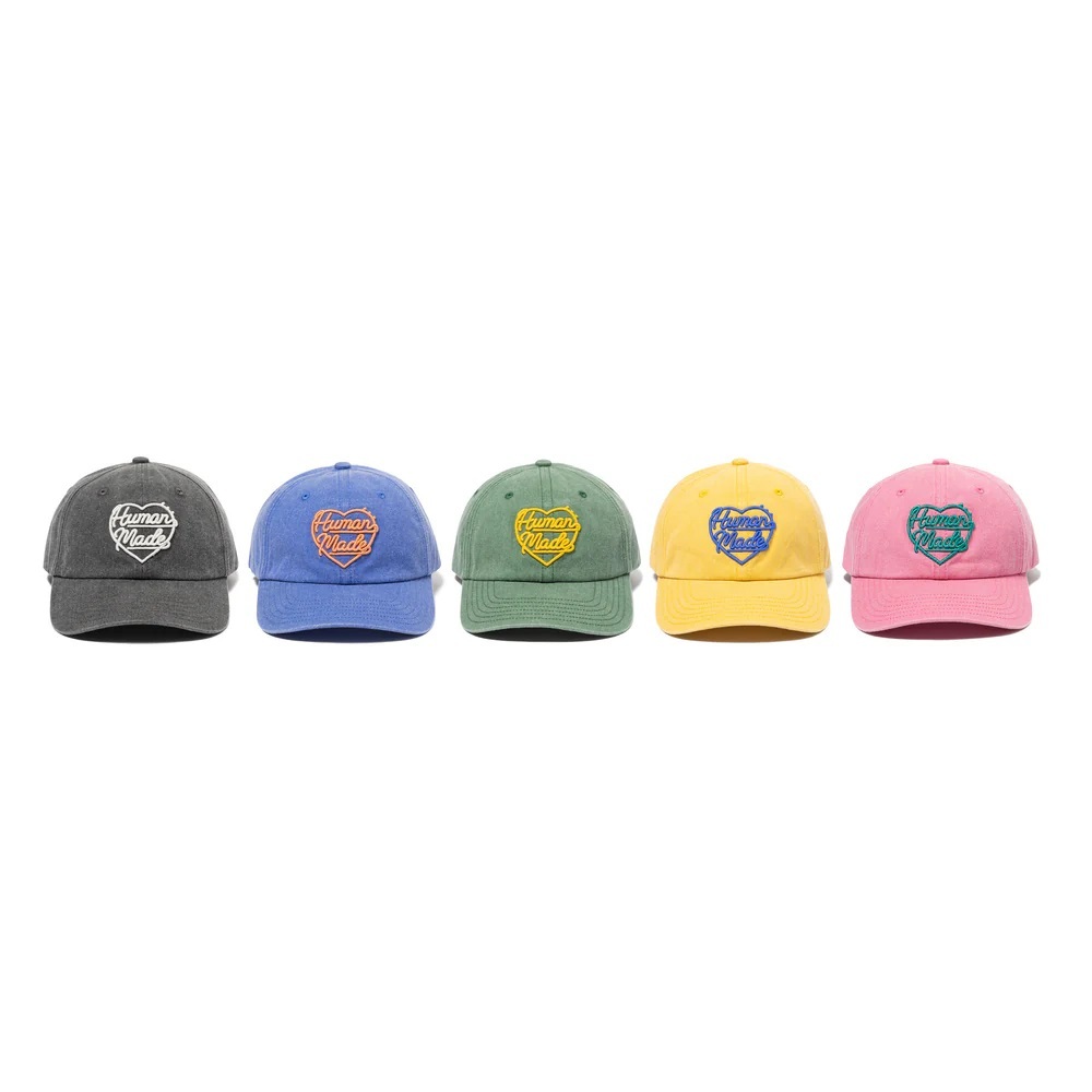 HUMAN MADE 6 PANEL CAP #1 六片帽六分割帽刺繡棒球帽後扣帽後扣可調