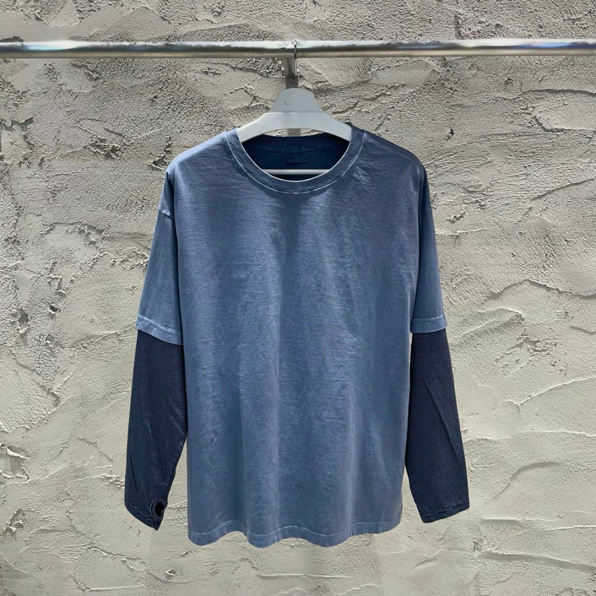 假兩件橫間袖長袖衫 WEEKEND-023T