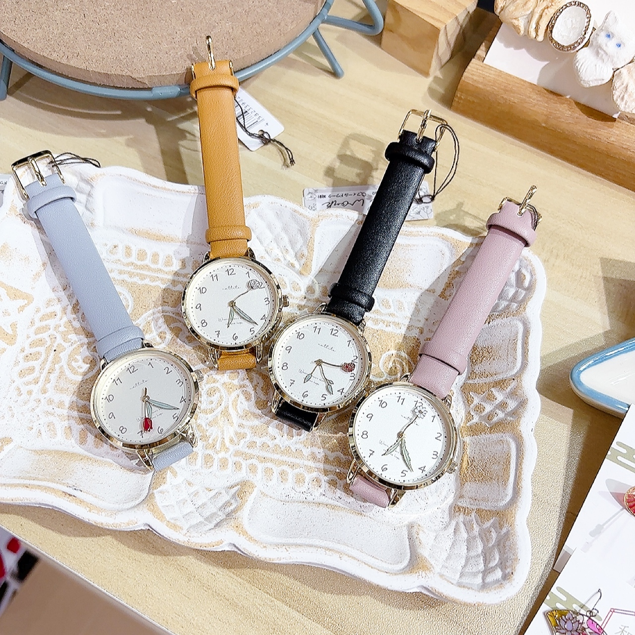 日本氣質花卉女裝手錶