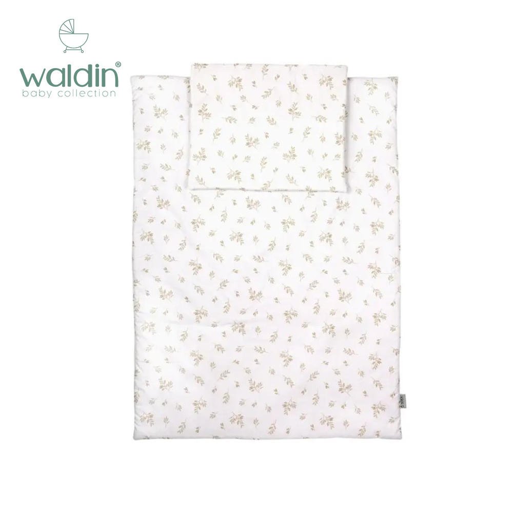 Waldin 枕頭及被套裝 (棕色葉子)