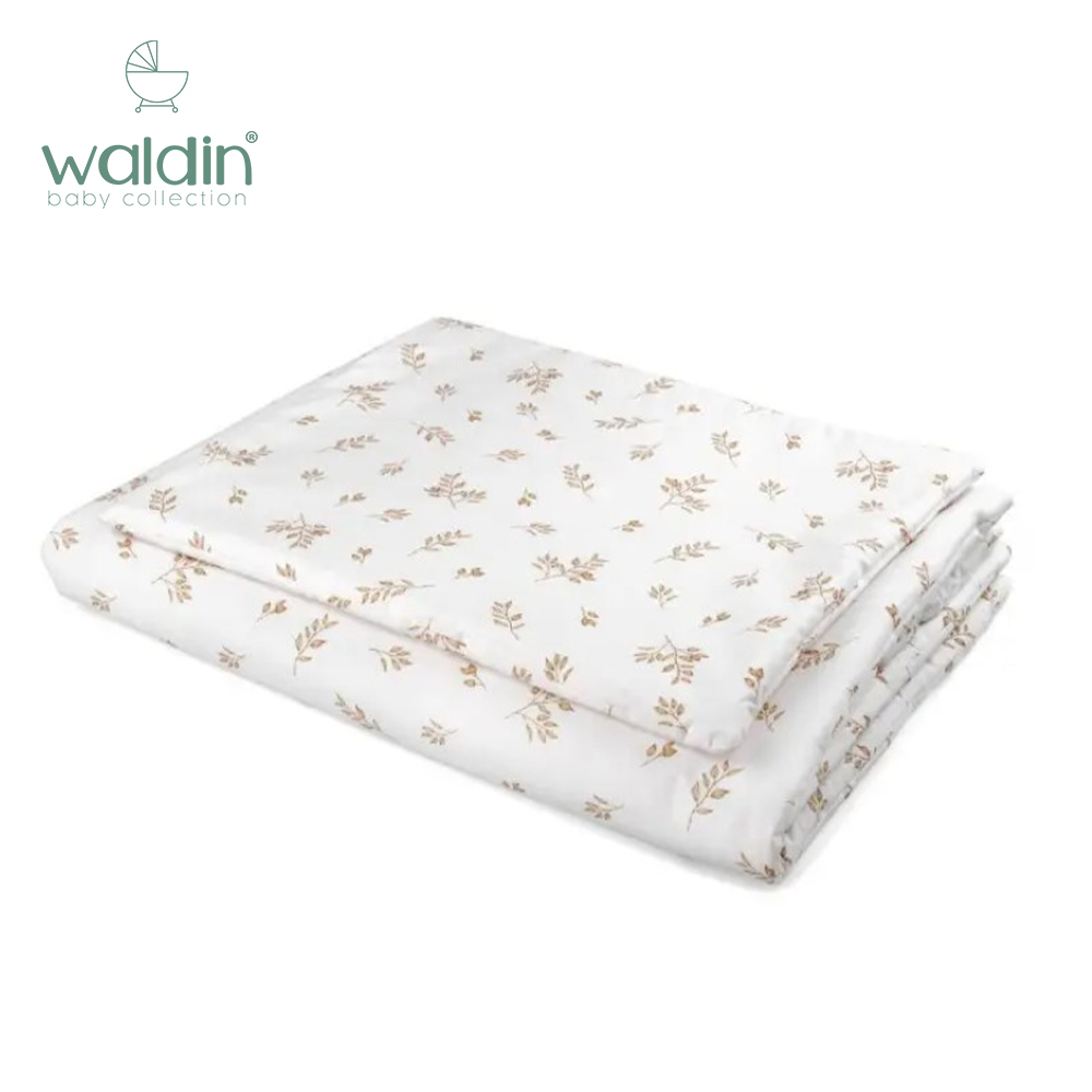 Waldin 枕頭及被套裝 (棕色葉子)