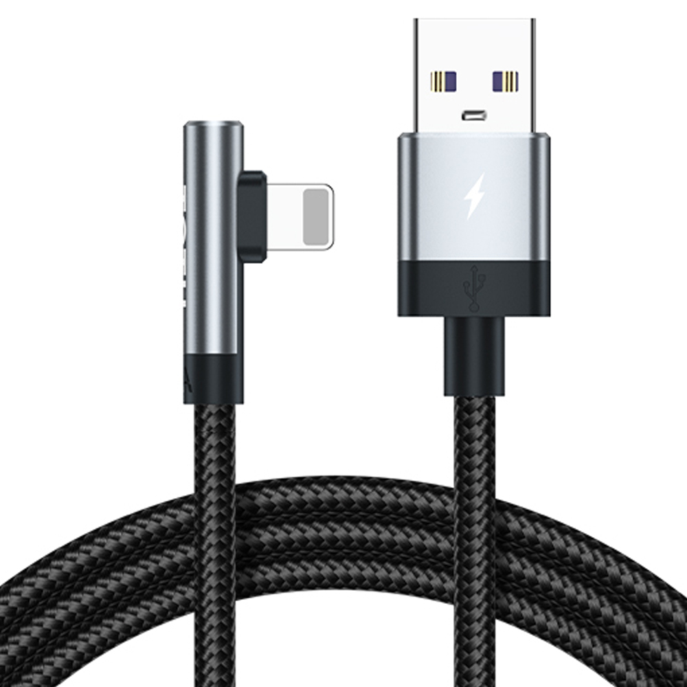 TOTU 拓途 Lightning/iPhone充電線傳輸線編織線快充線 彎頭 極速 2M